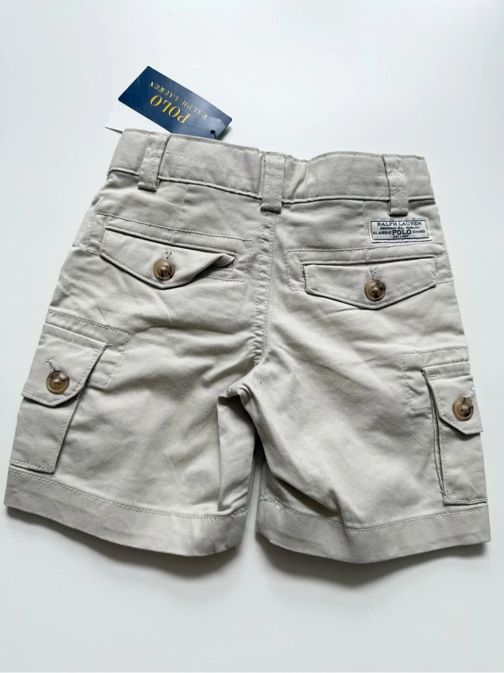Ralph Lauren Polo 2T Light Khaki Cargo Shorts